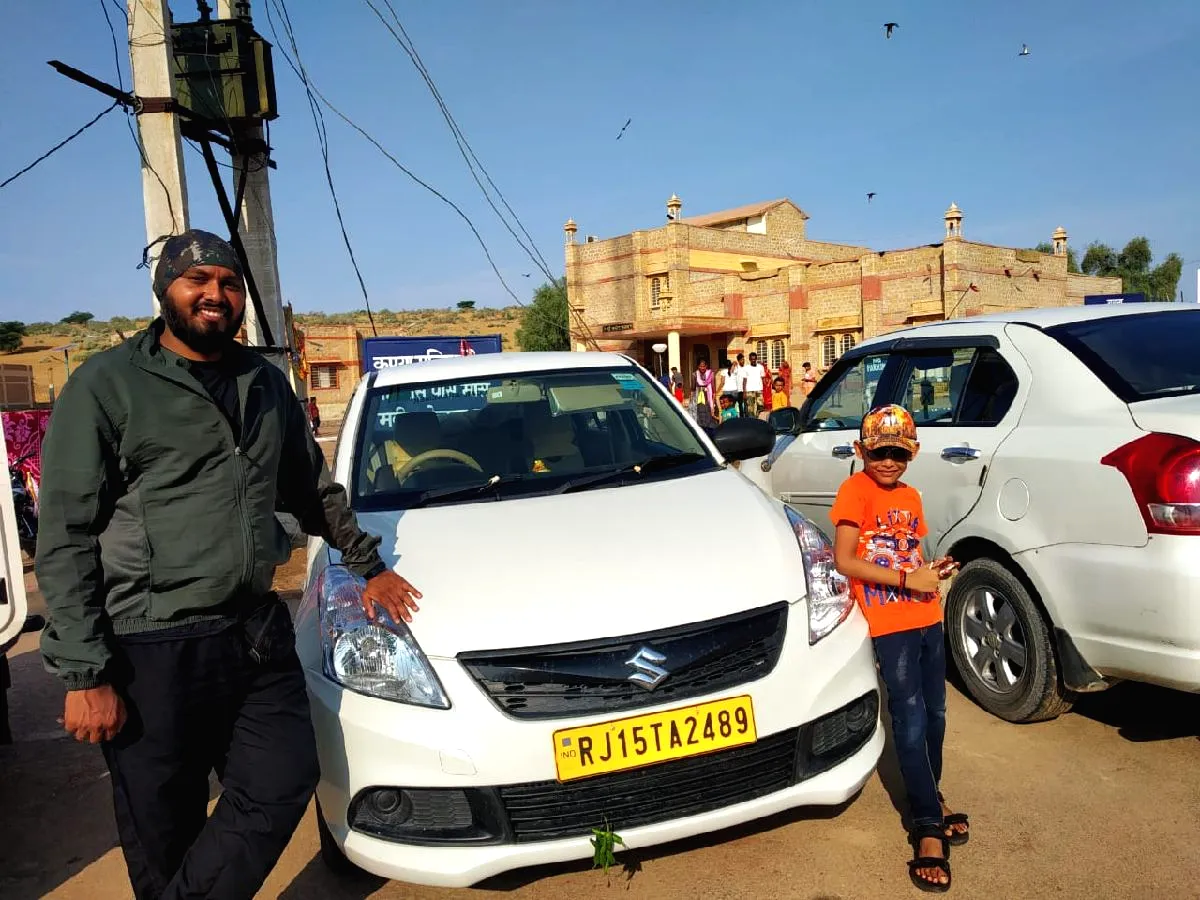 Maruti Dzire LXI on rent in Jaisalmer