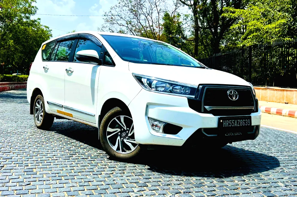 Innova Crysta GX(O) on rent in Chandigarh